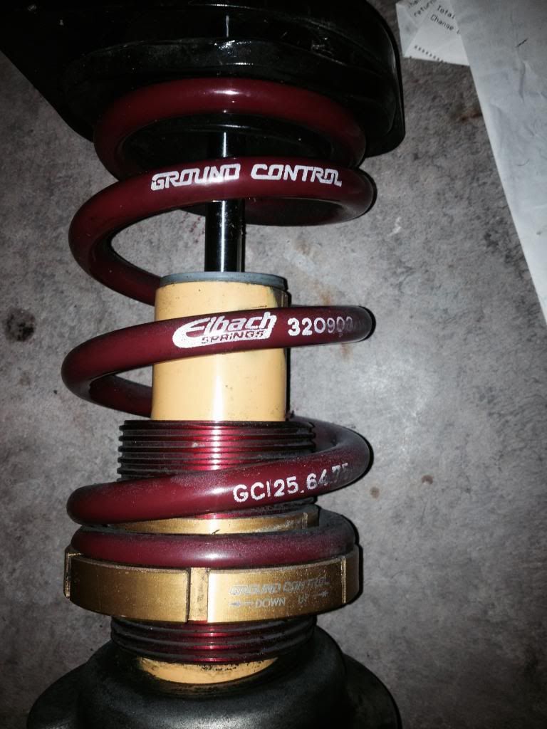 Two Rear Koni Sport shocks with Ground Control Eibach coilover springs