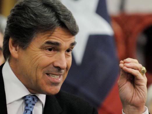 Gov Perry mimes jerking off the worlds smallest penis