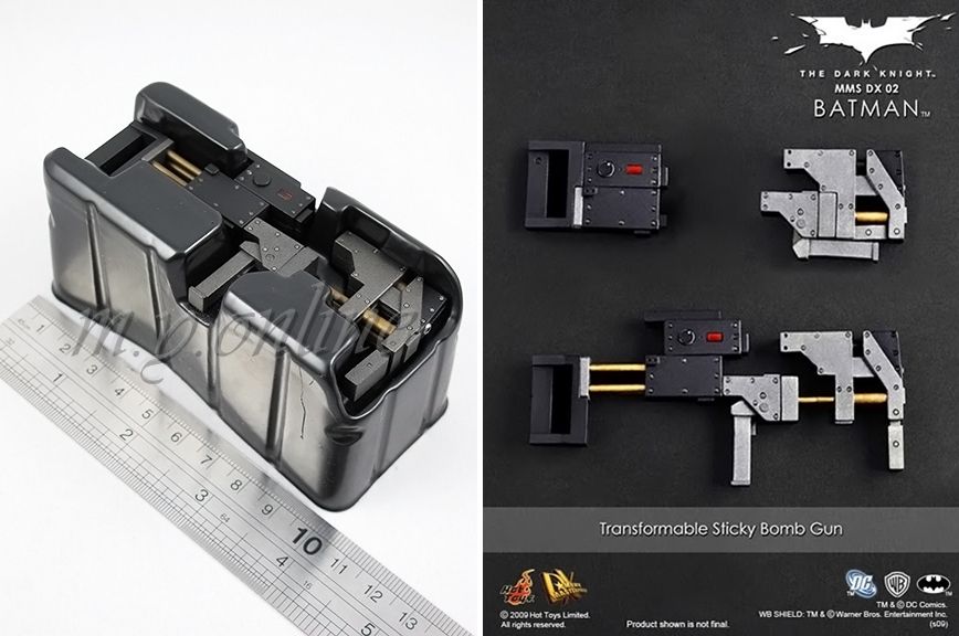 Hot Toys The Dark Knight BATMAN DX02 Figure 1/6 STICKY BOMB GUN eBay