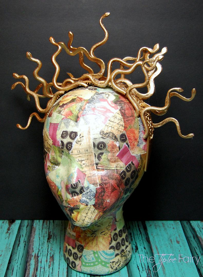 DIY Halloween Medusa Snake Headband Tutorial The TipToe Fairy