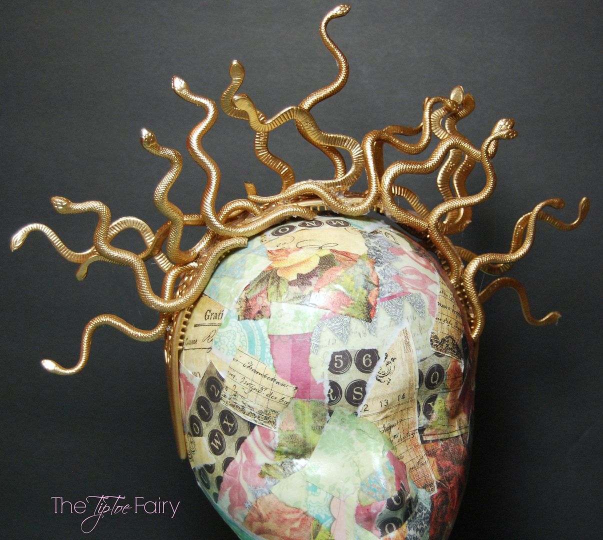 DIY Halloween Medusa Snake Headband Tutorial The TipToe Fairy
