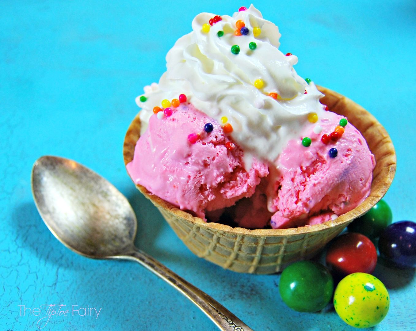 Homemade Bubblegum Ice Cream The TipToe Fairy