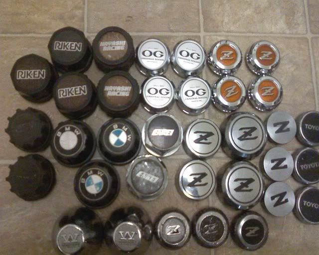A lot of rare center caps