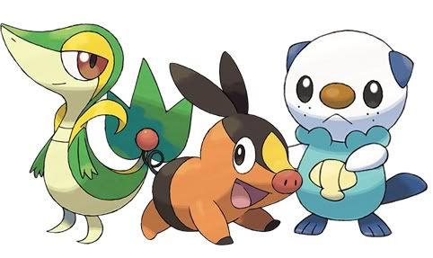 Resultado de imagen de 5ta generacion pokemon iniciales