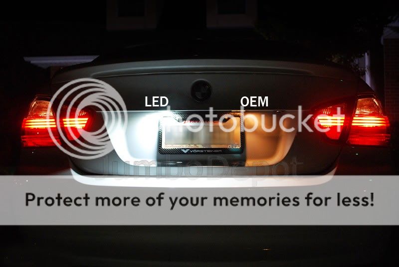 Error Free LED License Plate Lights BMW E90 E91  