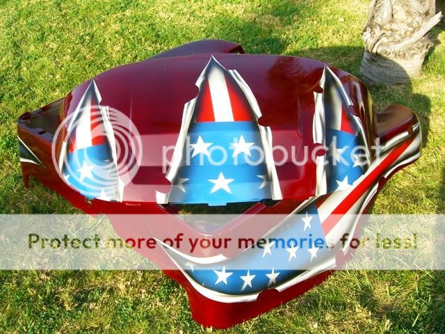 CLUB CAR PRECEDENT GOLF CART CUSTOM American Flag stars rip Body Cowl 