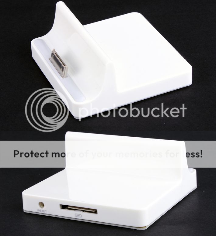 USB Base Dock Power Charger Stand iPad 2 iPhone 4 4G  