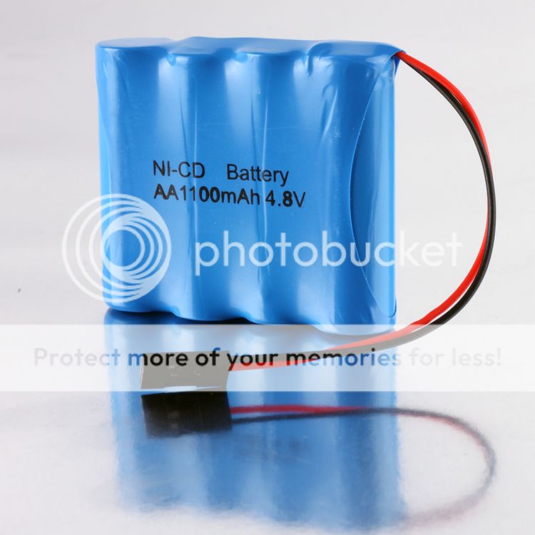 8V 1100mAh NiCd 4 Cell Receiver Battery Pack Recharge