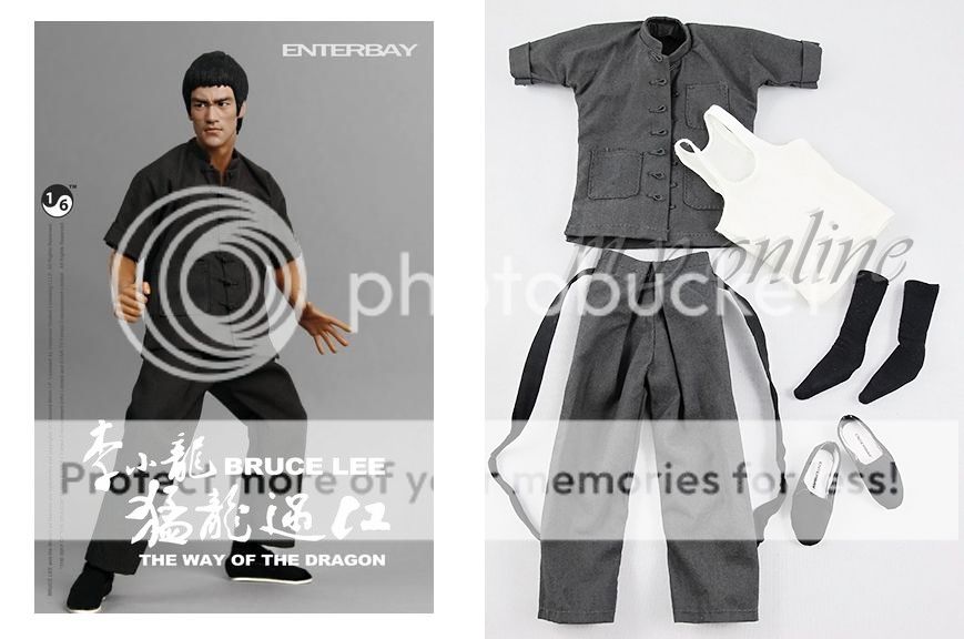 Enterbay BRUCE LEE The Way Of The Dragon Figure 1/6 KUNG FU SUIT