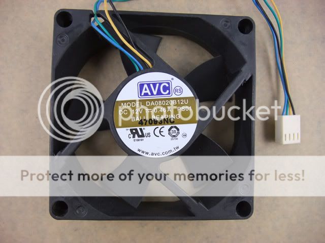 AVC DA08020B12U 80 x20mm Fan 4 Pin PWM 602  