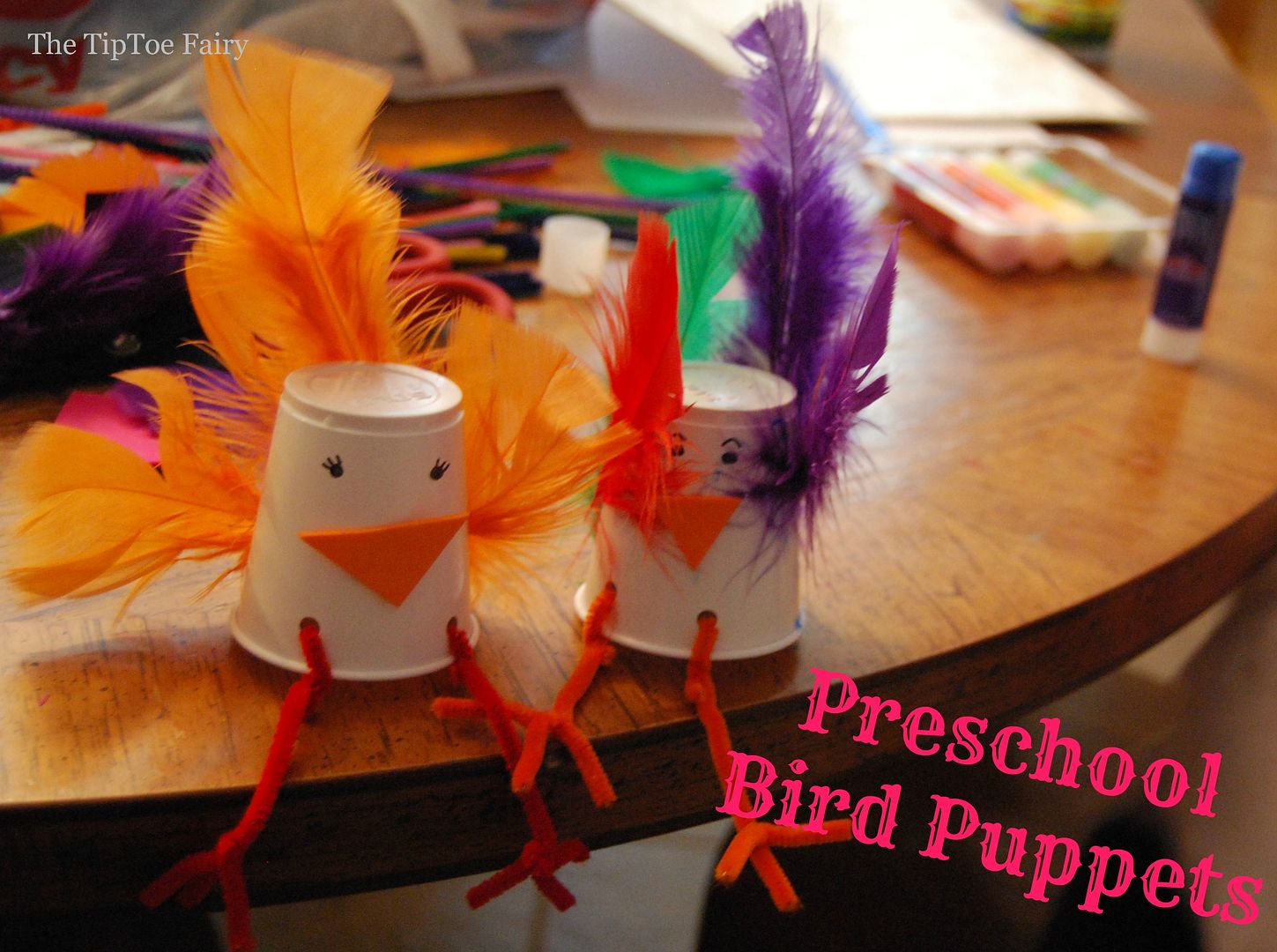 Preschooler Bird Puppets