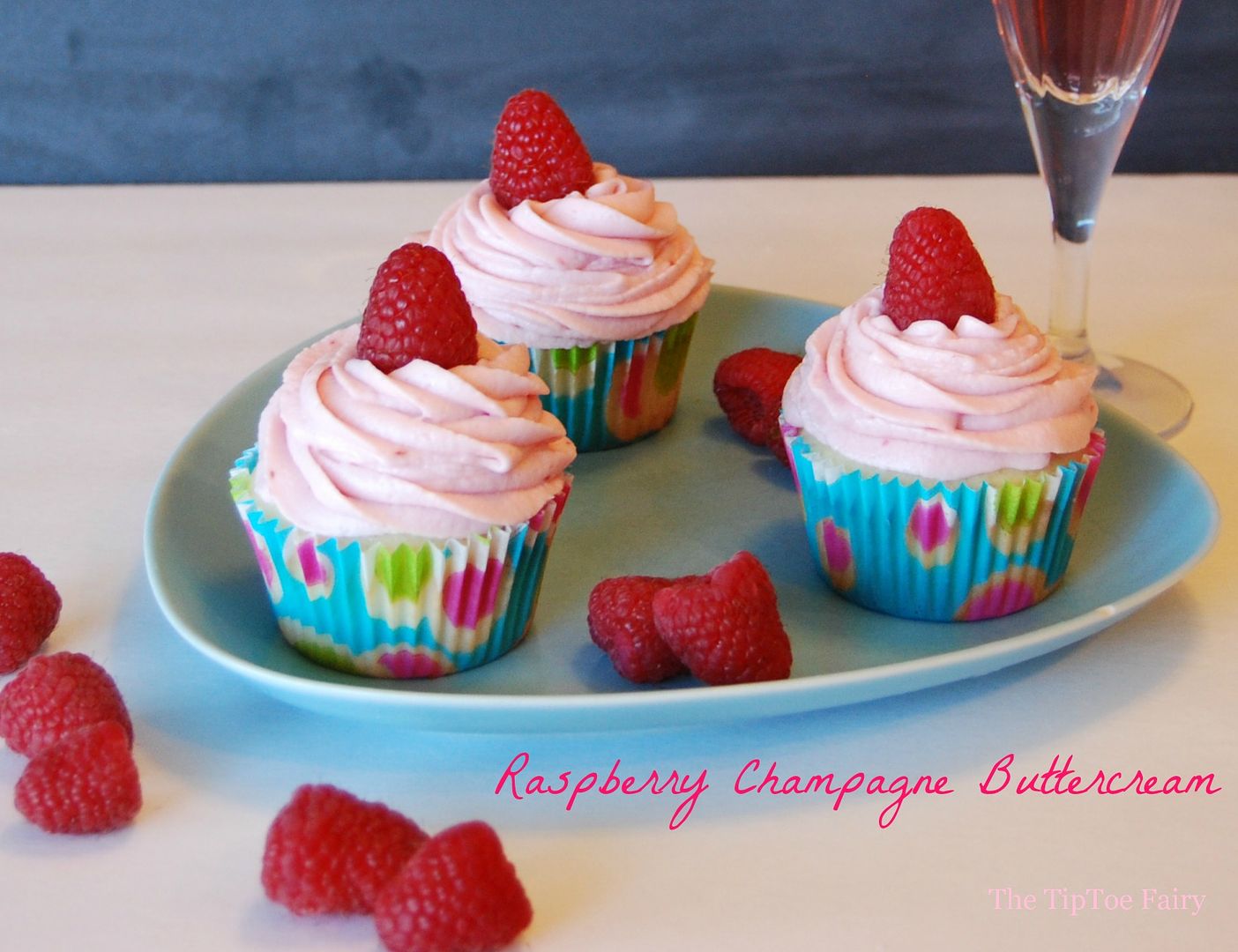 Raspberry Champagne Buttercream Frosting
