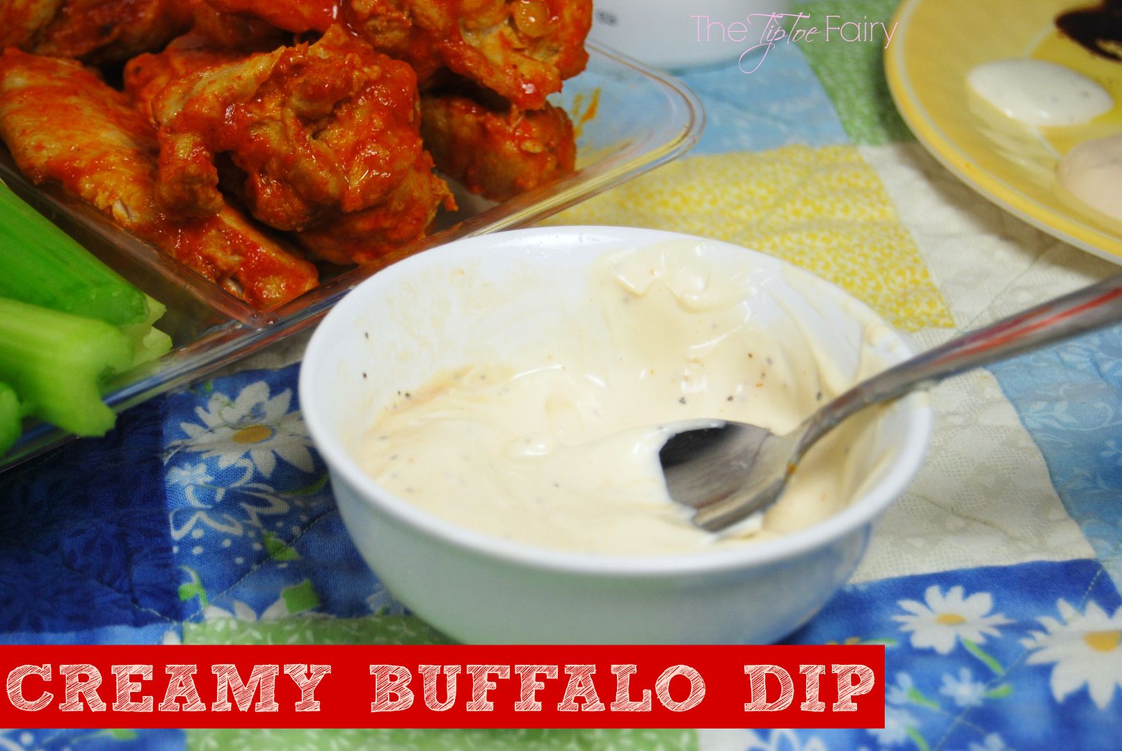 Creamy Buffalo Dip for Wings | #wingsandwipes #pmedia #ad #diprecipes #creamy #buffalo