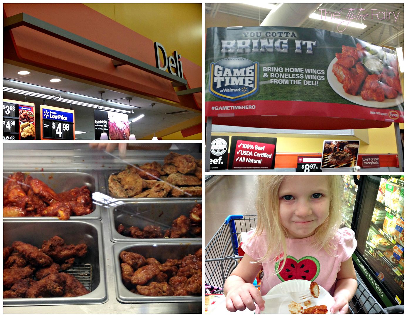 Fresh Hot Wings @ the Walmart Deli | The TipToe Fairy #GameTimeHero #CollectiveBias #ad