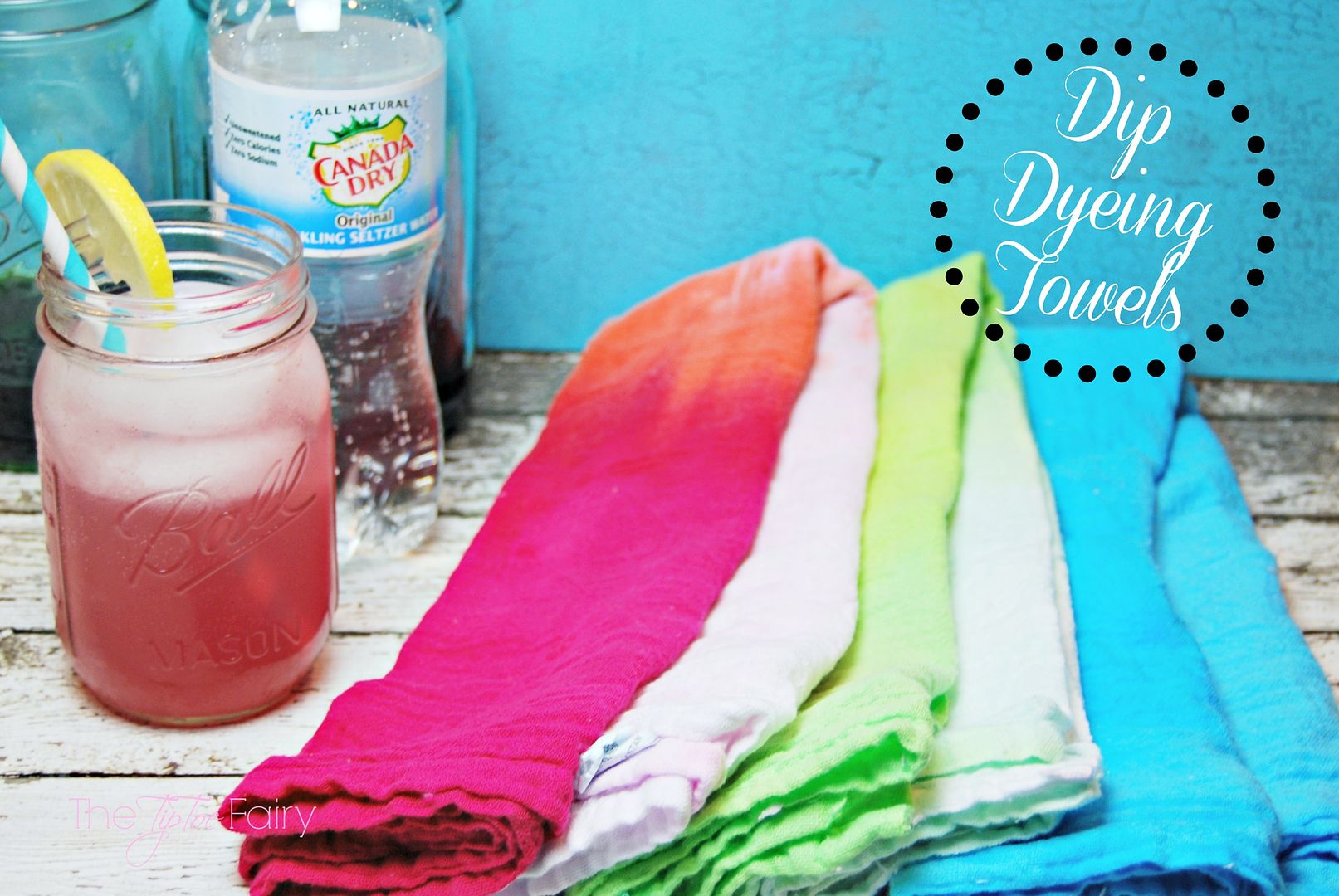 Dip Dyeing Towels Tutorial | The TipToe Fairy #AddSparkle  #shop #crafttutorial #dyetutorial