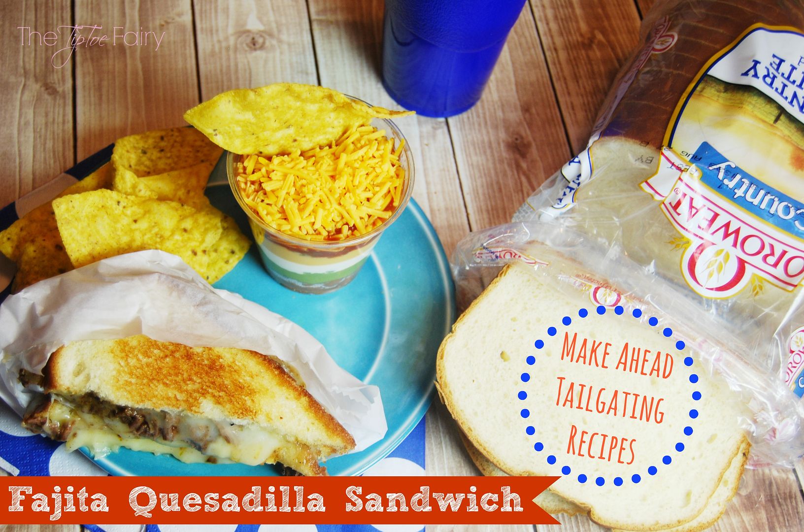 Fajita Quesadilla Sandwiches | The TipToe Fairy #CollectiveBias #shop #tailgating #makeheadrecipes #sandwichrecipes