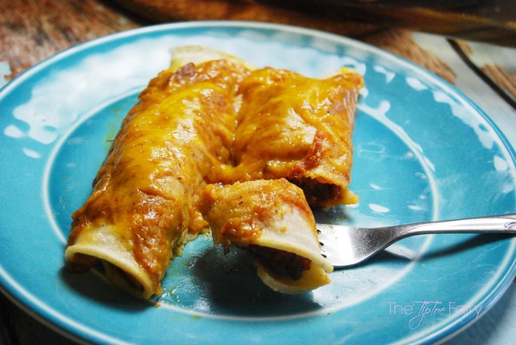 BBQ Brisket Enchiladas with TexMex Gravy The TipToe Fairy