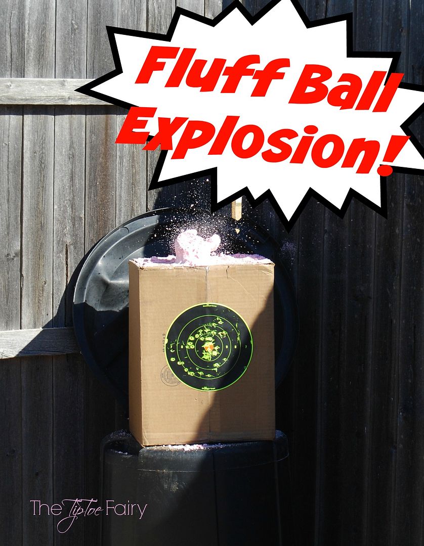 Make fluff balls! A tutorial for target practice! Looking for the coolest Christmas gift for your tween or teen boy? How about a Daisy BB gun? He'll love it! #ItsADaisy #ad #giftsforboys