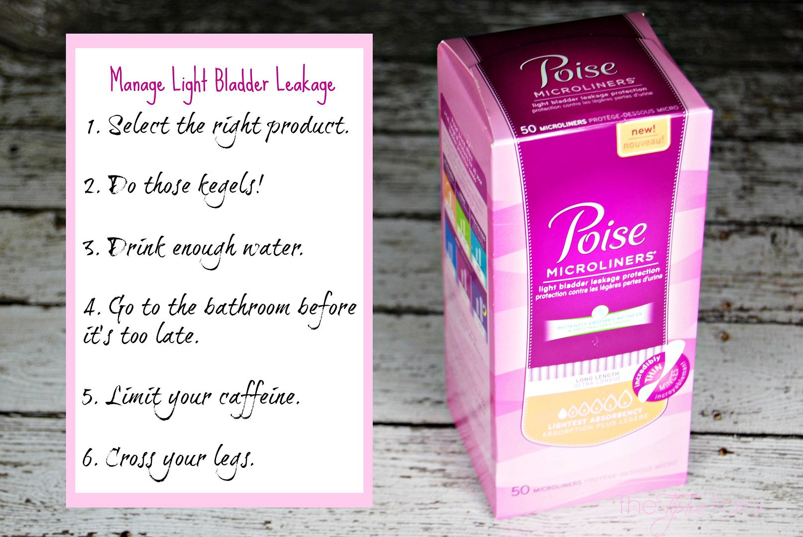 Light Bladder Leakage with Poise Microliners | The TipToe Fairy #sp #LBL #poise