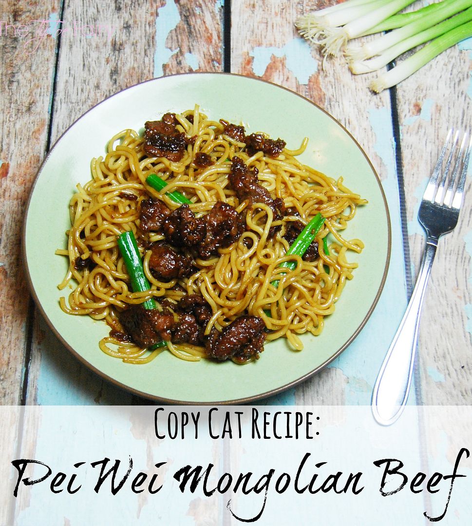 Copy Cat Pei Wei Mongolian Beef with Noodles - a super easy recipe that tastes just like the real thing! | The TipToe Fairy #peiwei #copycat