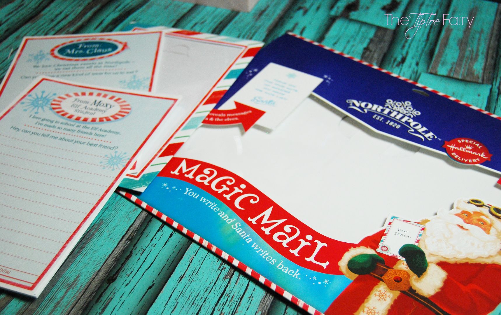 Love Hallmark sent us some wonderful gifts from the Northpole 1820 line - Northpole Communicator Interactive Microphone, Find me Santa! Snowflake ornament, and Santa's Magic Mail Stationary | The TipToe Fairy #Northpole #Hallmark