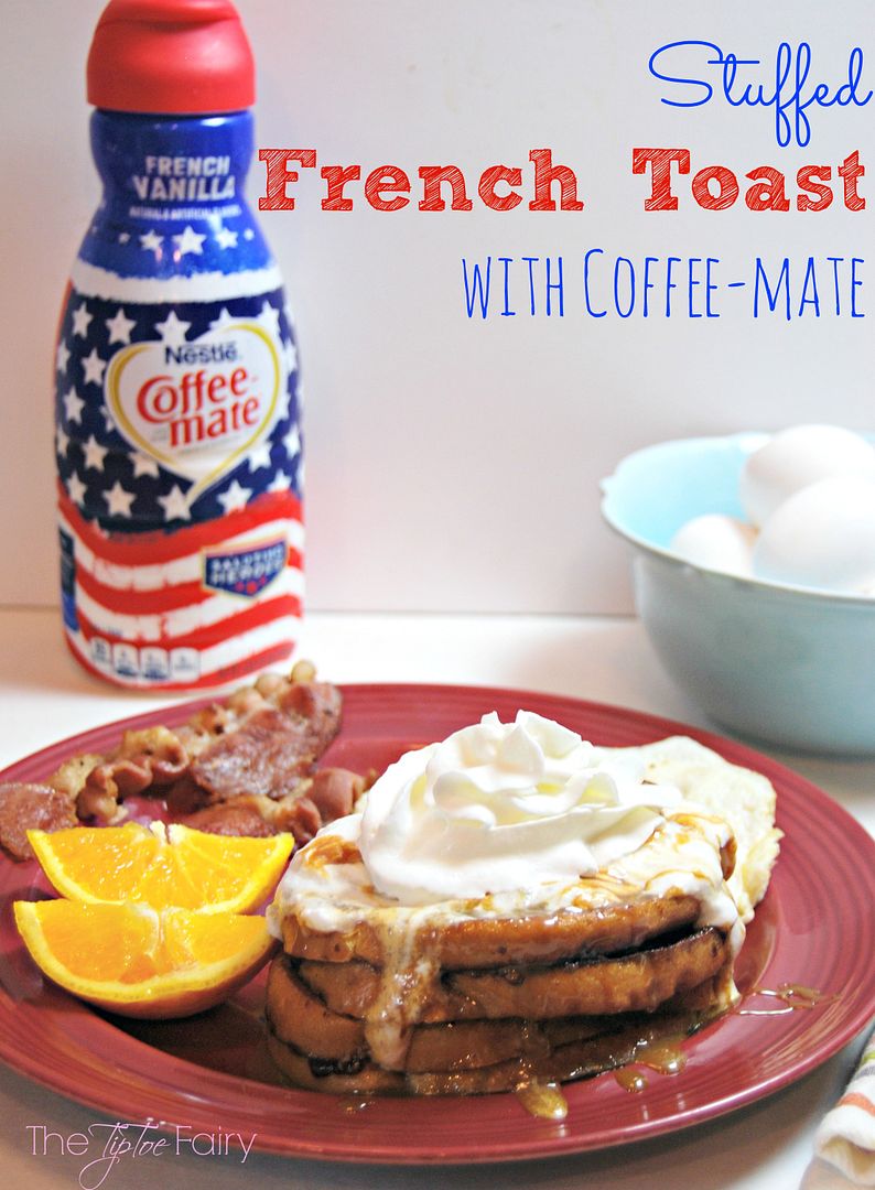 Stuffed French Toast with Coffee-mate | The TipToe Fairy #CMSalutingHeroes #shop #frenchtoastrecipes