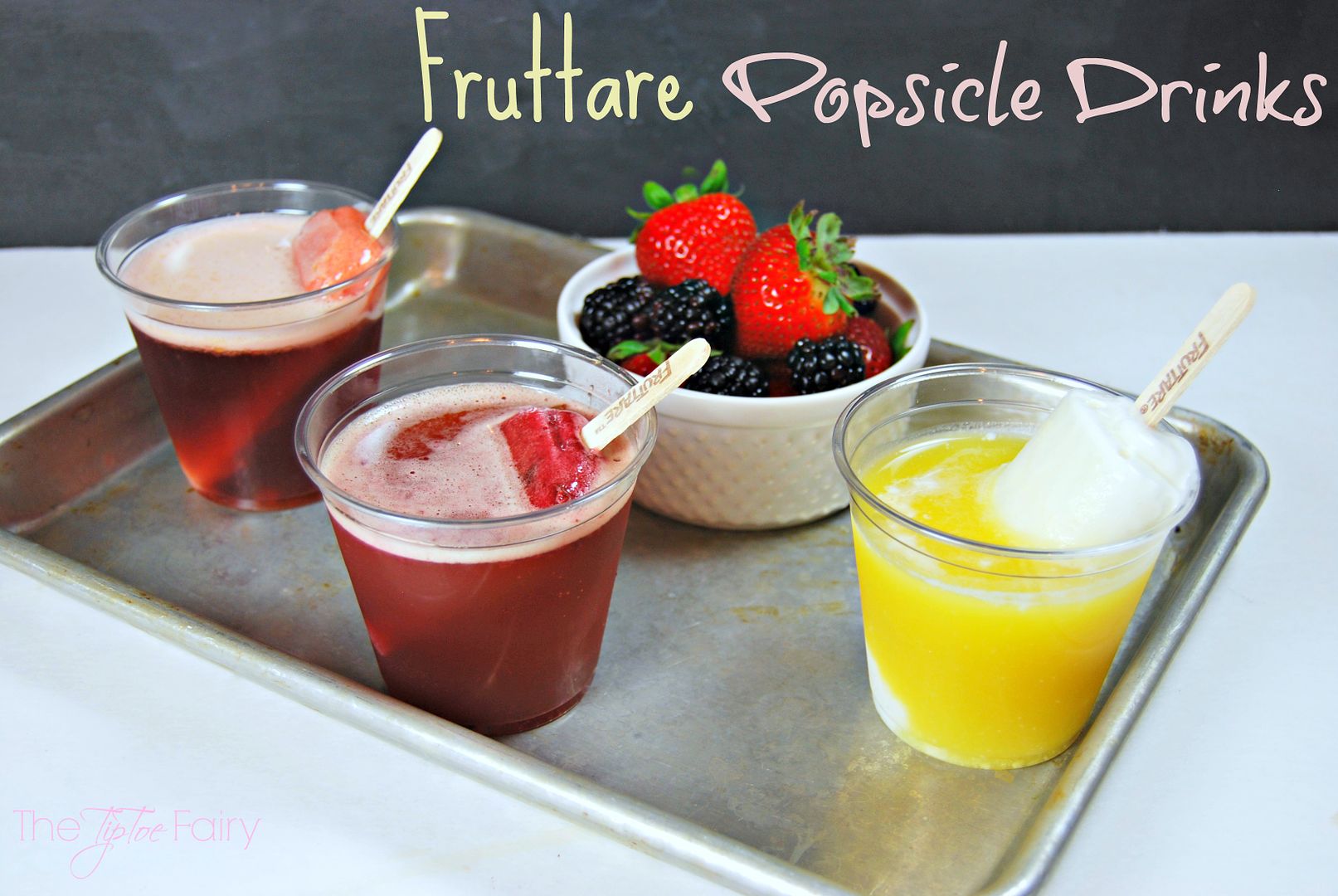 Popsicle Drinks with Fruttare fruit bars and sparkling fruit juices | The TipToe Fairy #FruttareMusic #PMedia #ad #popsicledrinks 