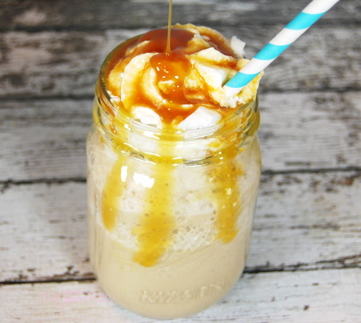  #IcedDelight Sweet Toffee Cream Frozen Coffee | The TipToe Fairy #coffeedrinks #coffeerecipes
