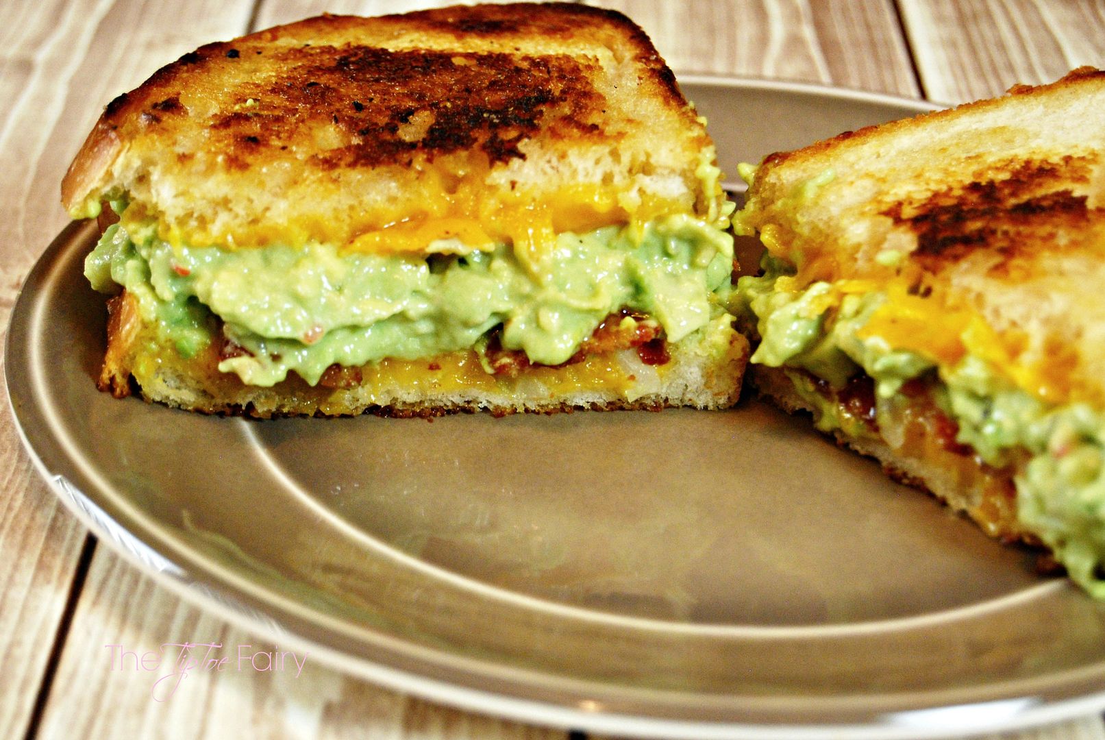 Bacon Grilled Cheese with Zesty Ranch Guacamole | The TipToe Fairy #FoodDeservesDelicious #shop #grilledcheese #recipe