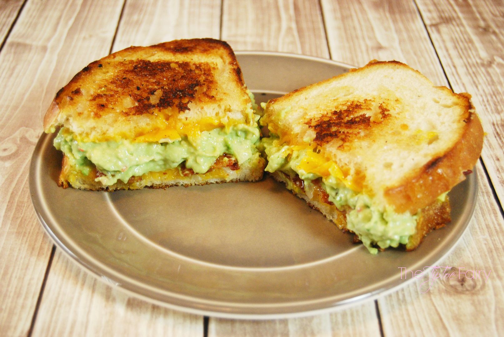 Bacon Grilled Cheese with Zesty Ranch Guacamole | The TipToe Fairy #FoodDeservesDelicious #shop #grilledcheese #recipe