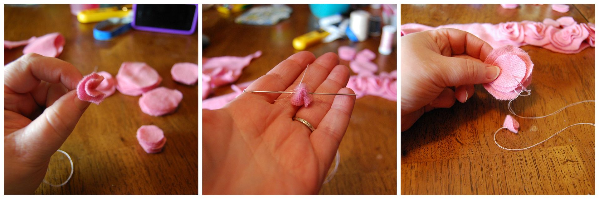 American Girl Flower Scarf Tutorial