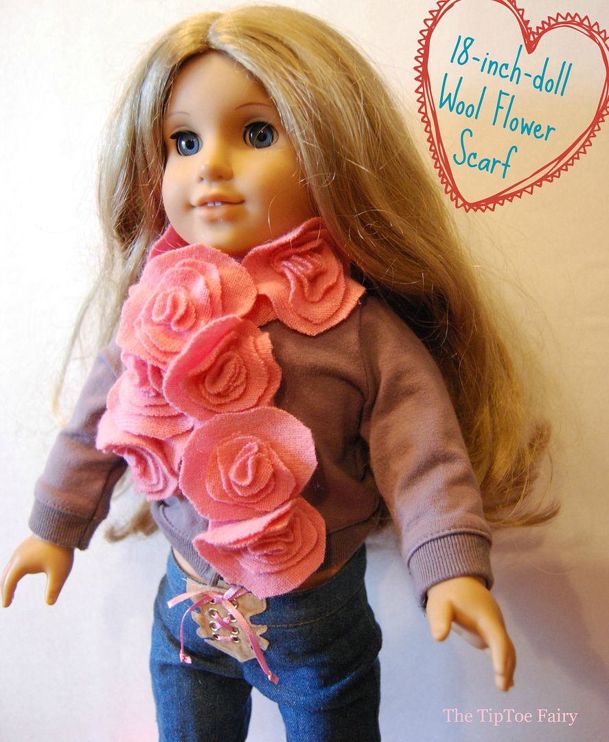 American Girl Flower Scarf Tutorial