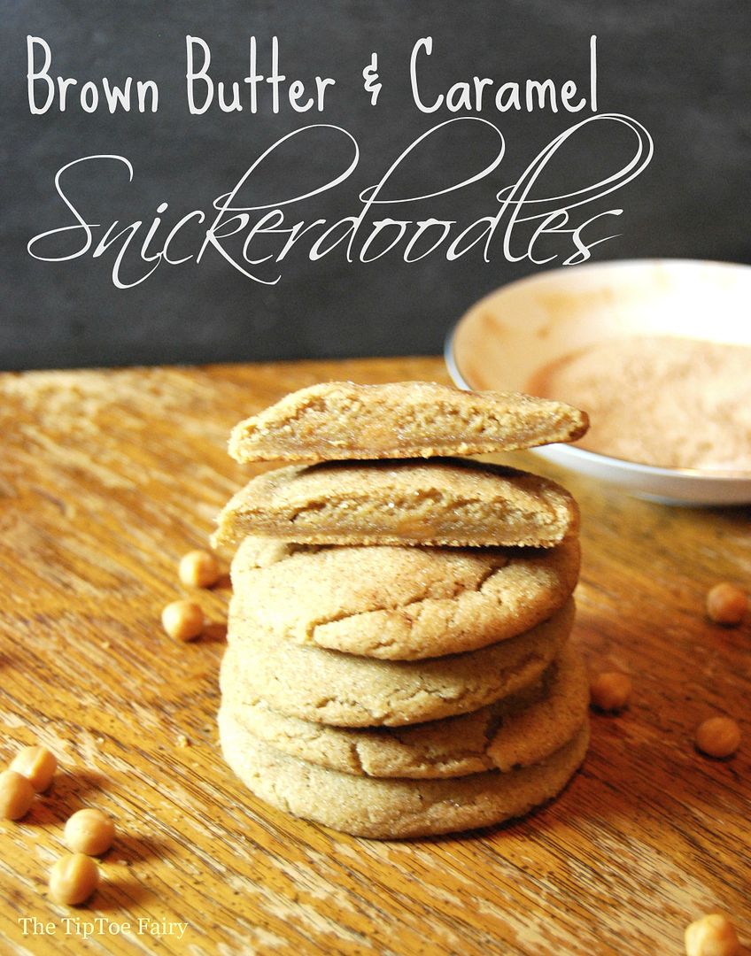 Brown Butter & Salted Caramel Snickerdoodles | The TipToe Fairy