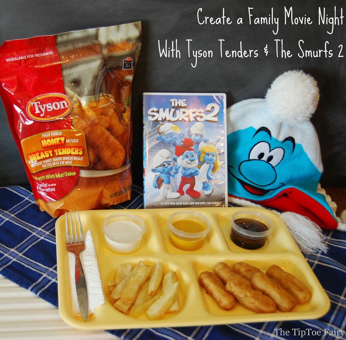 #TastyTenders #shop Family Movie Night with The Smurfs 2